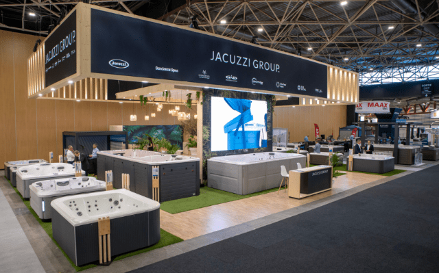 réalisation du stand Jaccuzi sur Piscine Global à Lyon