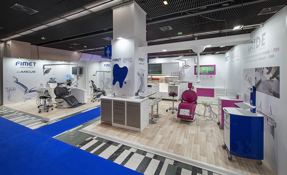 stand Fimet pourle salon pour le congrès dentaire international ADF à paris
