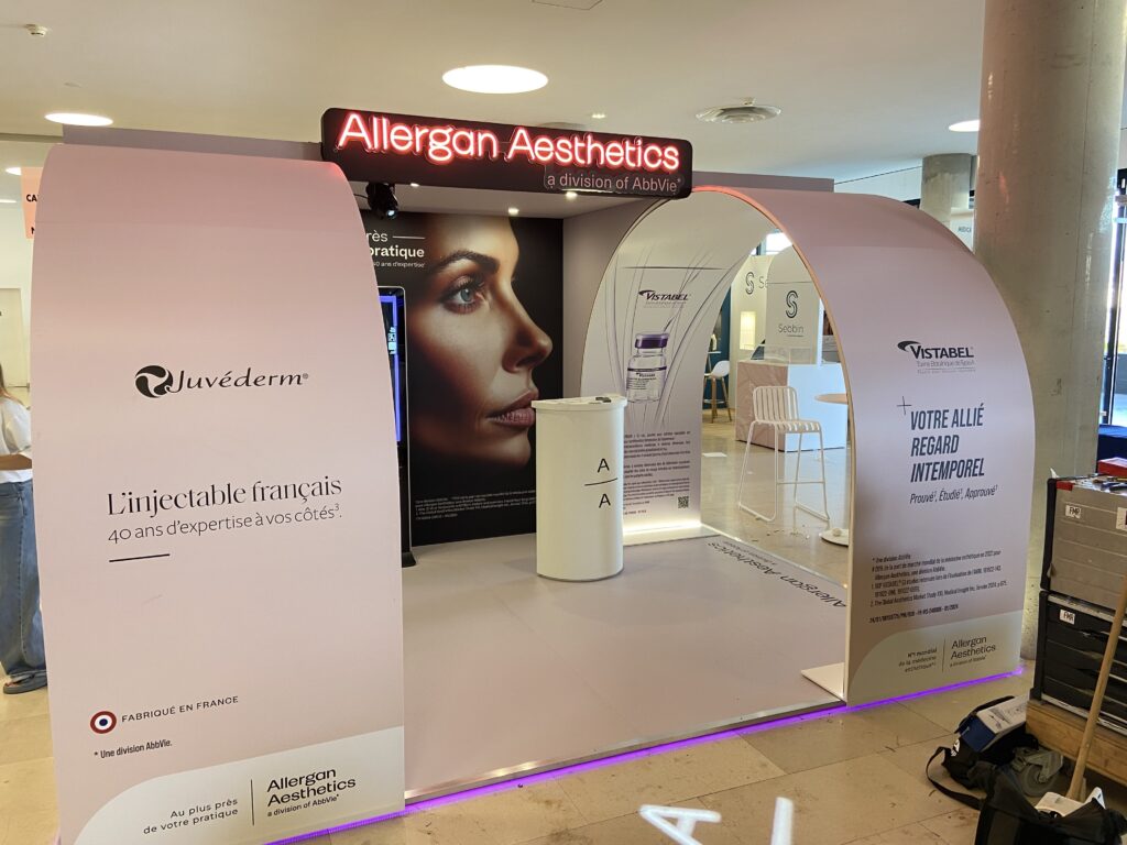 stand congrès SOFCEP réalisé par le standiste Alphaexpo.