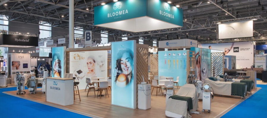 stand bloomea sur un salon de la beauté